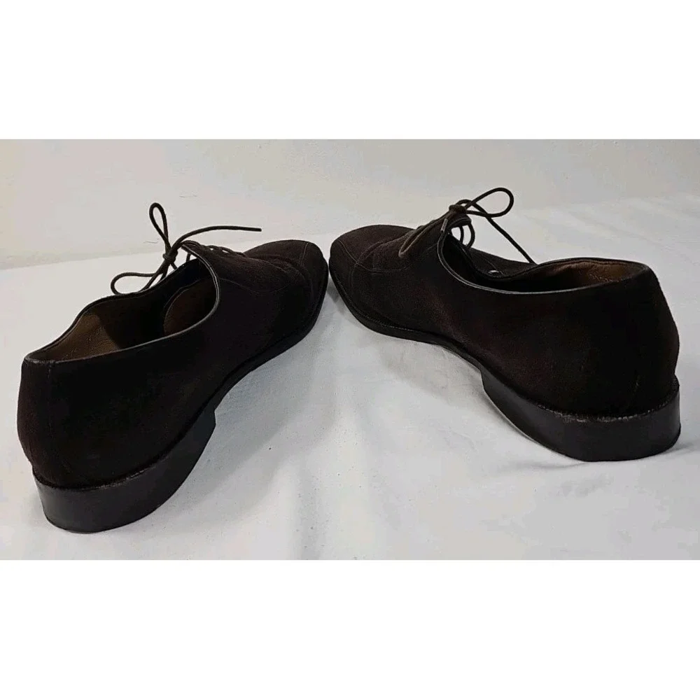 Moreschi Men's Brown Suede Oxford/ Loafers Shoes - Made‎ In Italy-US 14